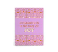 Artery8 Comparison Is The Thief Of Joy Pink Art Deco Canvas Wall Art Print | Size: W12" x H16" Artery8 Pink W12" x H16"