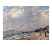 Artery8 Constable Osmington Bay 1816 Painting Premium Wall Art Canvas Print 18X24 Inch