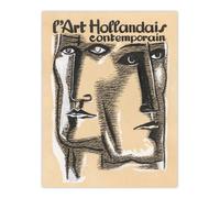 Artery8 Contemporary Dutch Art Book Cover Leo Gestel Wall Art Poster Print in Beige | Size: W12" x H16" Artery8 Beige W12" x H16"