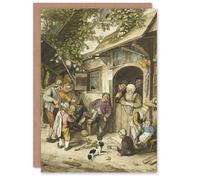 Artery8 Cornelis Ploos van Amstel Violin Player At An Inn Personalised Art Greeting Card