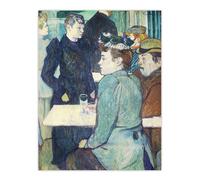Artery8 Corner in Moulin de la Galette Vintage Wall Art Print Lautrec in Blue | Size: W12" x H16" Artery8 Blue W12" x H16"