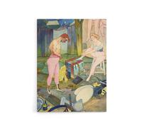 Artery8 Corvi Circus Acrobat Performers Canvas Wall Art Print de Feure | Size: W24" x H32" Artery8 Multicolor W24" x H32"