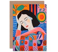 Artery8 Cosy Covers Feeling Blue for Wife Her Mum Sister Daughter Mom Gran Nan Birthday Thank You Get Well Soon Blank Art Greeting Card