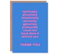 Artery8 Could Not Have Done It Without You Modern Sincere Thank You Card