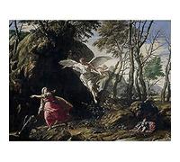 Artery8 Cozza Hagar And Ishmael In The Wilderness Art Print Canvas Premium Wall Decor Poster Mural