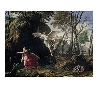 Artery8 Cozza Hagar And Ishmael In The Wilderness Premium Wall Art Canvas Print 18X24 Inch