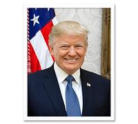 Artery8 Craighead Portrait US President Donald Trump Photo Art Print Framed Poster Wall Decor 12x16 inch