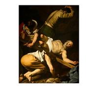 Artery8 Crucifixion Of St. Peter Caravaggio Wall Art Poster Print 12X16"