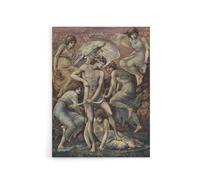 Artery8 Cupid's Hunting Fields Canvas Wall Art Print Edward Burne Jones in Brown | Size: W18" x H24" Artery8 Brown W18" x H24"