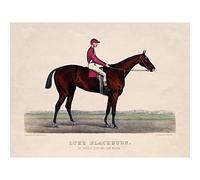 Artery8 Currier & Ives Luke Blackburn 1880 Premium Wall Art Canvas Print 18X24 Inch