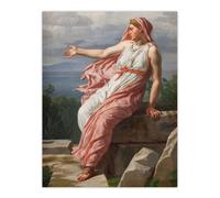 Artery8 CW Eckersberg Alcyones Farewell to Her Husband Wall Art Print | Size: W18" x H24" Artery8 Multicolor W18" x H24"