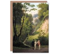 Artery8 CW Eckersberg The Devil's Cleft at Liselund Manor Blank Art Greeting Card