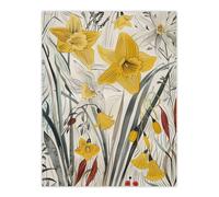 Artery8 Daffodils Floral Artwork Spring Wildflowers Wall Art Print in Yellow | Size: W12" x H16" Artery8 Yellow W12" x H16"