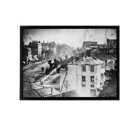 Artery8 Daguerre Boulevard Du Temple Paris Framed Canvas Wall Art Print in Grey | Size: W24" x H32" Artery8 Grey W24" x H32"