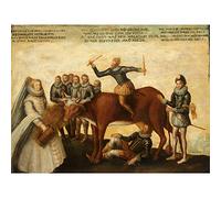 Artery8 Dairy Cow Dutch Provinces Revolting Against Spanish Premium Wall Art Canvas Print 18X24 Inch