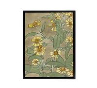 Artery8 Daisies with Yellow Petals Framed Canvas Wall Art Print Overbeck | Size: W24" x H32" Artery8 Multicolor W24" x H32"