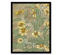Artery8 Daisies with Yellow Petals Framed Wall Art Print Hannah Borger Overbeck | Size: A4 Artery8 Multicolor A4