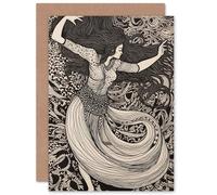 Artery8 Dance Like Nobody's Watching Boho for Wife Her Mum Sister Daughter Mom Gran Nan Birthday Thank You Congratulations Blank Art Greeting Card