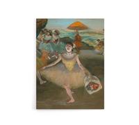 Artery8 Dancer with Bouquet Bowing Edgar Degas Vintage Canvas Wall Art | Size: W12" x H16" Artery8 Multicolor W12" x H16"