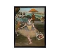 Artery8 Dancer with Bouquet Bowing Edgar Degas Vintage Framed Canvas Wall Art | Size: W12" x H16" Artery8 Multicolor W12" x H16"