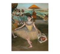 Artery8 Dancer with Bouquet Bowing Unframed Wall Art Print Poster 12X16 Artwork By Edgar Degas : Graceful Dancer Artwork Enhancing Home Office Bedroom Or Lounge Subtle Vintage Charm