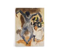 Artery8 Dancing At Marshalls Hotel Charles Demuth Canvas Wall Art Print in Brown | Size: W12" x H16" Artery8 Brown W12" x H16"