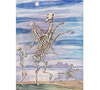 Artery8 Dardel Skelett Till Hast Skeleton Horse Painting Unframed Wall Art Print Poster Home Decor Premium