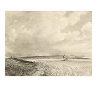 Artery8 David Lucas Cornfields Near Brighton 1846 Painting Large XL Wall Art Canvas Print