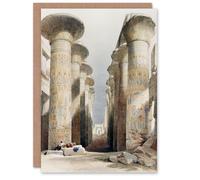 Artery8 David Roberts Art Card Great Hall at Karnak Temple Artery8 Multicolor