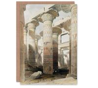 Artery8 David Roberts Art Card Karnak Temple Great Hypostyle Hall in Beige Artery8 Beige