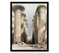 Artery8 David Roberts Framed Wall Art Print Great Hall at Karnak Temple | Size: A3 Artery8 Multicolor A3