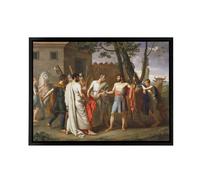 Artery8 De Ribera Cincinnatus Abandons The Plough Framed Canvas Wall Art Print | Size: W18" x H24" Artery8 Multicolor W18" x H24"