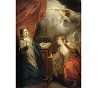 Artery8 De Wit Annunciation To Virgin Premium Wall Art Canvas Print 18X24 Inch