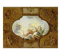 Artery8 De Wit Apotheosis Of Aeneas Ceiling Study Large Wall Art Poster Print Thick Paper 18X24 Inch