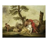 Artery8 De Wit Paris Oenone Premium Wall Art Canvas Print 18X24 Inch