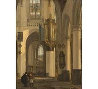 Artery8 De Witte Interior Gothic Protestant Church Unframed Wall Art Print Poster Home Decor Premium