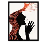 Artery8 Deaf Culture Conceptual Art Bright Abstract Living Room Artwork Framed Wall Art Print A4