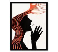 Artery8 Deaf Culture Conceptual Art Bright Abstract Wall Art Print - A4 Size