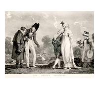 Artery8 Debucourt Little Gentlemen Teenagers Fashion Drawing Premium Wall Art Canvas Print 18X24 Inch