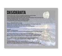 Artery8 Desiderata Ehrmann Go Placidly Amid Noise Haste Quote Typography A4 Artwork Framed Wall Art Print in Light Grey Artery8 Light Grey