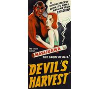 Artery8 Devils Harvest Marijuana Weed Reefer Joint Weird Advert Extra Large XL Wall Art Poster Print