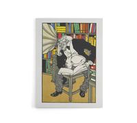 Artery8 Dialectician With a Gramophone Moriz Jung Canvas Wall Art Print | Size: W24" x H32" Artery8 Multicolor W24" x H32"
