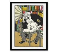 Artery8 Dialectician With A Gramophone Moriz Jung Framed Wall Art Print 12X16"
