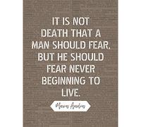 Artery8 Dictionary Inspiring Quote Marcus Aurelius Death Beginning to Live Large Wall Art Poster Print Thick Paper 18X24 Inch