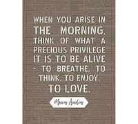 Artery8 Dictionary Inspiring Quote Marcus Aurelius Morning Precious Privilege Alive Unframed Wall Art Print Poster Home Decor Premium