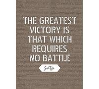 Artery8 Dictionary Inspiring Quote Sun Tzu Greatest Victory No Battle Unframed Wall Art Print Poster Home Decor Premium