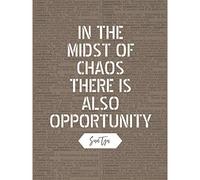 Artery8 Dictionary Inspiring Quote Sun Tzu Midst of Chaos There is Opportunity Large Wall Art Poster Print Thick Paper 18X24 Inch
