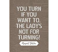 Artery8 Dictionary Page Quote Margaret Thatcher Ladys Not For Turning Unframed Art Print Poster Wall Decor 12x16 inch