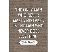 Artery8 Dictionary Quote Roosevelt Mistakes Never Anything Unframed Wall Art Print Poster Home Decor Premium