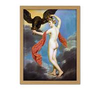 Artery8 Diez Hebe With Jupiter As Eagle Mythology Painting Artwork Framed Wall Art Print 18X24 Inch
